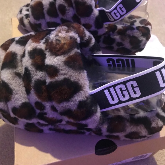 MUST GO OBO! Ugg’s VS SLIDES-Fluff Yeah Slide🐆VERY RARE PAIR! SEE DETAILS🌟 - Picture 2 of 6